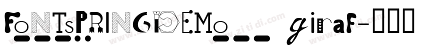 FONTSPRINGDEMO giraf字体转换